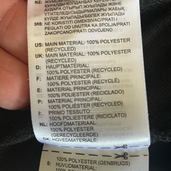 Adidas Primegreen Essentials Warm-Up Slim 3-Stripes Track Jacket, Black, Medium - Picture 9 of 10